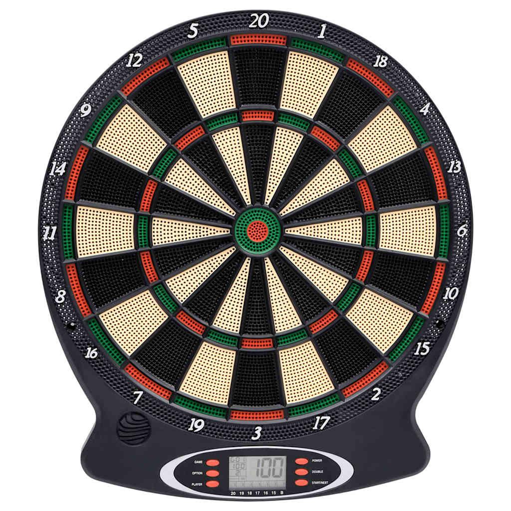 Vidaxl Dartboard Electric med Darts Polypropen Black