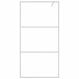 Vidaxl inloopdouchewand 100x195 cm transparant esg-glas zilverkleurig