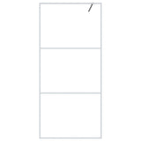 Vidaxl inloopdouchewand 90x195 cm transparant esg-glas wit