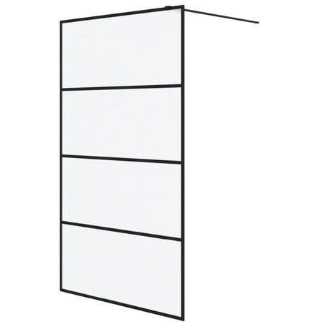 Vidaxl inloopdouchewand 115x195 cm mat esg-glas zwart