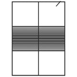 Vidaxl Walk-in shower wall 140x195 cm Transparent ESG glass black