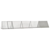 Vidaxl konijnenhok 504,5x80,5x71 cm gegalvaniseerd staal grijs