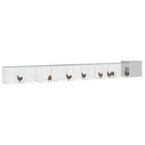 VidaXL Kippenhok 900x91x100 cm gegalvaniseerd staal grijs