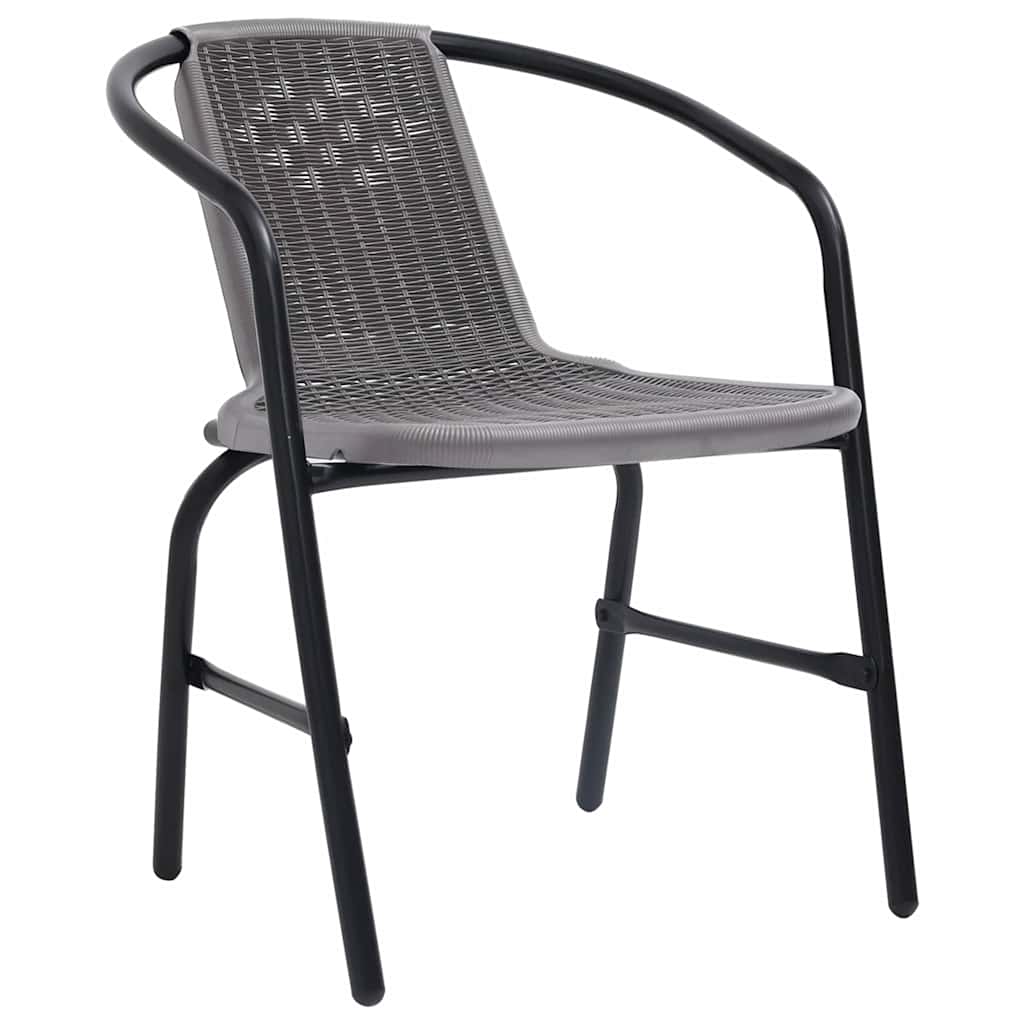 Vidaxl tuinstoelen 6 st 110 kg kunststof rattan en staal