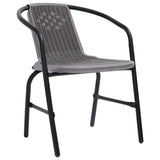 Vidaxl tuinstoelen 6 st 110 kg kunststof rattan en staal