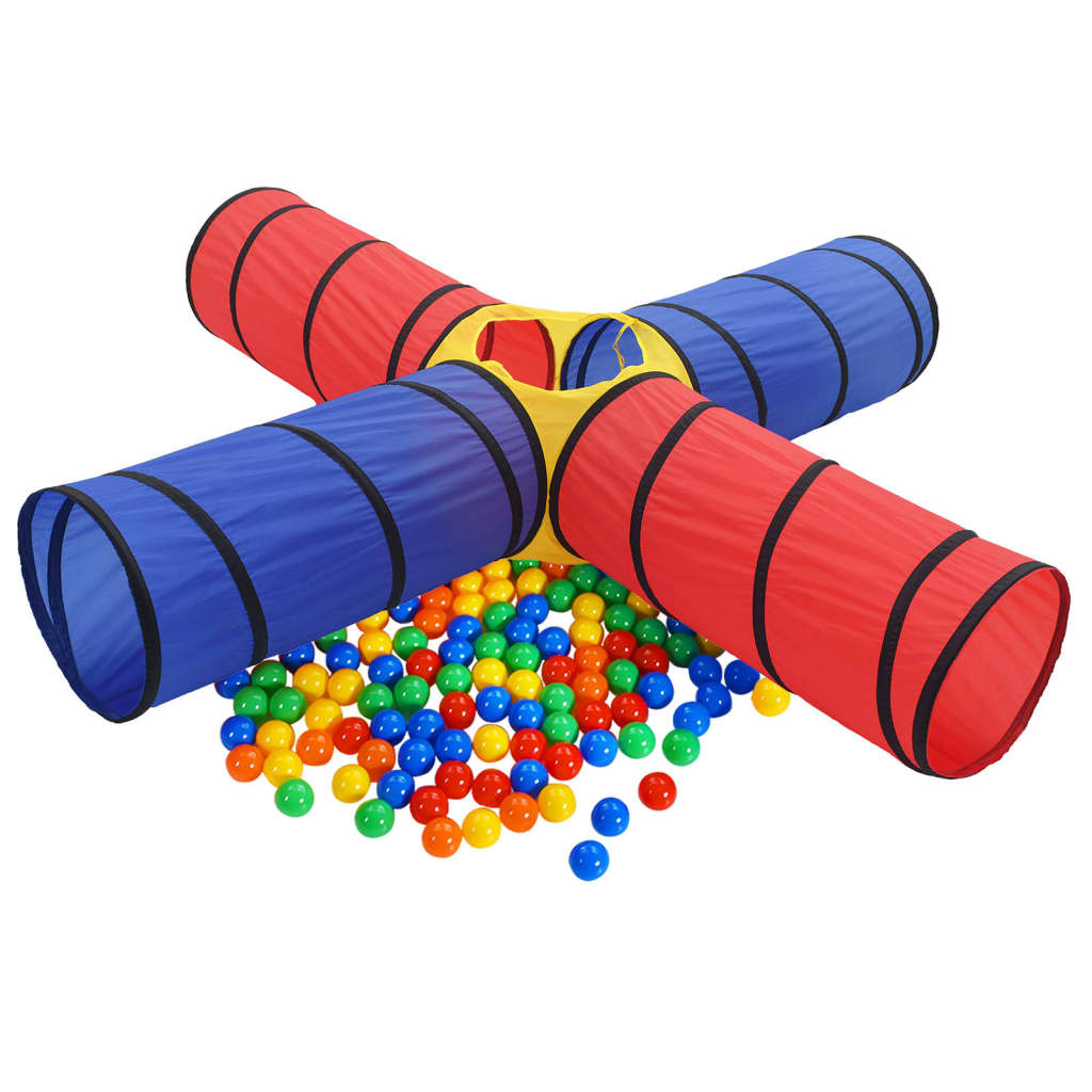 Túnel de juego infantil de Vidaxl con 250 bolas de multicolor