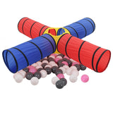 Vidaxl Children's Play Tunnel avec 250 balles multiples