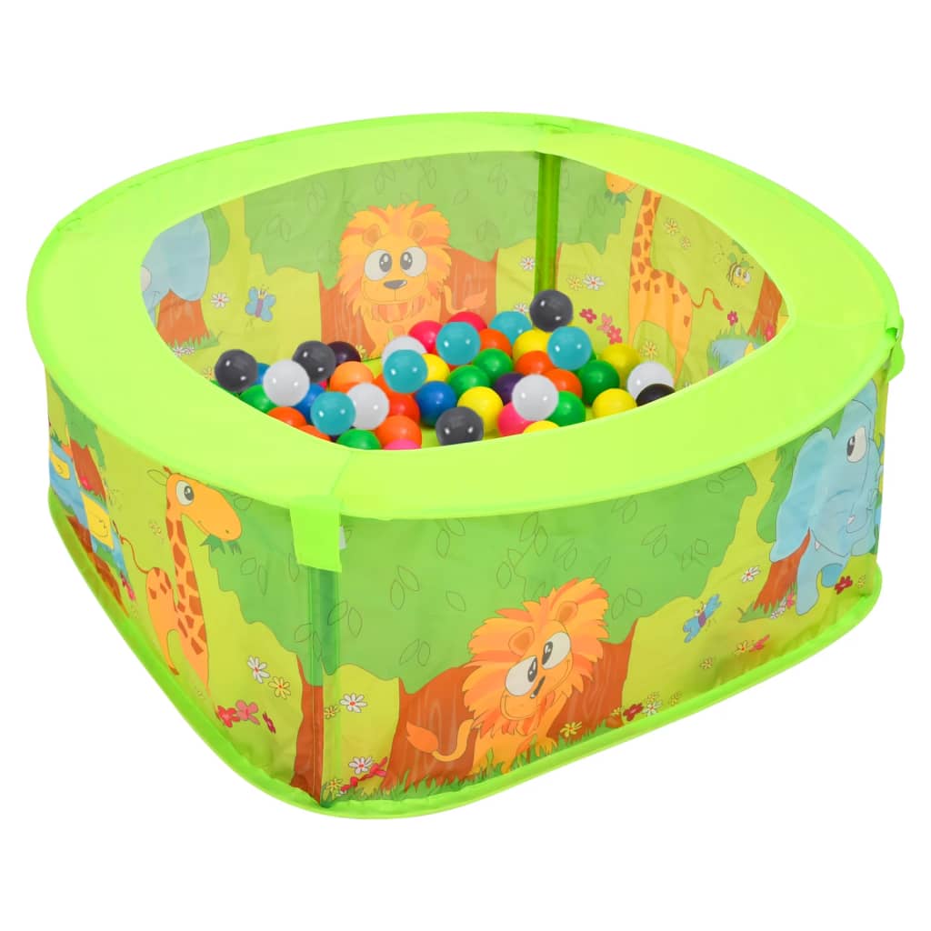 VIDAXL -Ballbox für Kinder mit 300 Bällen 75x75x32 cm