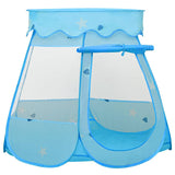 Vidaxl Children's Play Tent avec 250 balles 102x102x82 cm bleu