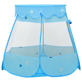 Vidaxl Tienda de juego para niños con 250 bolas 102x102x82 cm azul