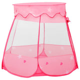 Vidaxl Children's Play Corte con 250 bolas 102x102x82 cm rosa