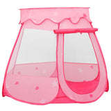 Vidaxl Children's Play Corte con 250 bolas 102x102x82 cm rosa