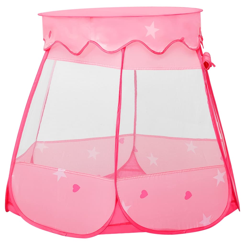 Vidaxl Children's Play Corte con 250 bolas 102x102x82 cm rosa