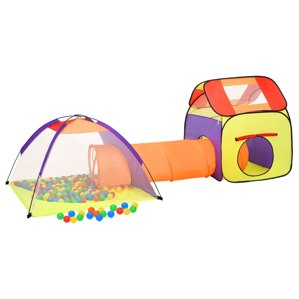 Vidaxl Children's Play Tent avec 250 balles 338x123x111 cm multiplié