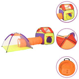 Tenda da gioco per bambini Vidaxl con 250 palline 338x123x111 cm multilorato