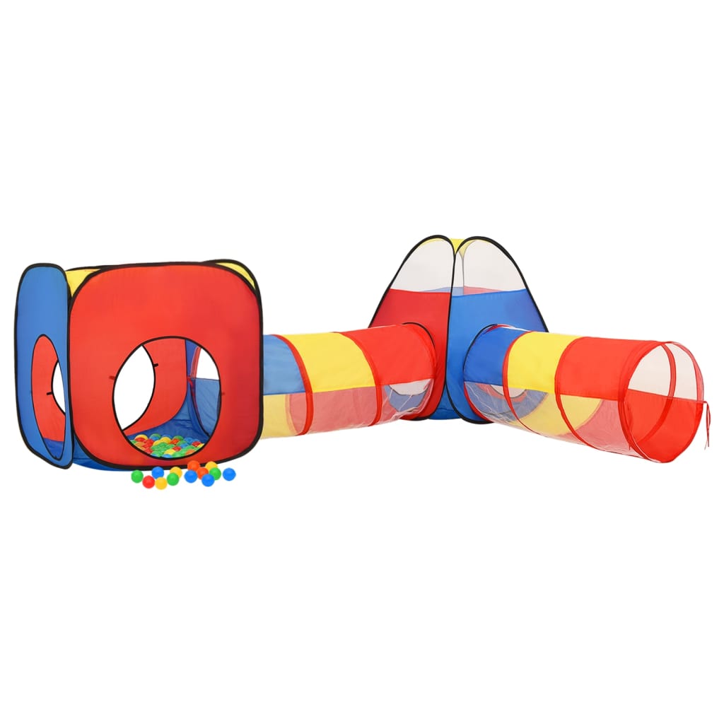 Vidaxl Children's Play Telt med 250 baller 190x264x90 cm multi -farget