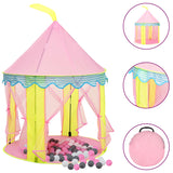 Vidaxl Children's Play Telt med 250 baller 100x100x127 cm rosa