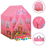 Vidaxl Kinderspielzelt mit 250 Bällen 69x94x104 cm Pink