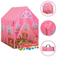 Vidaxl kinderspeeltent met 250 ballen 69x94x104 cm roze