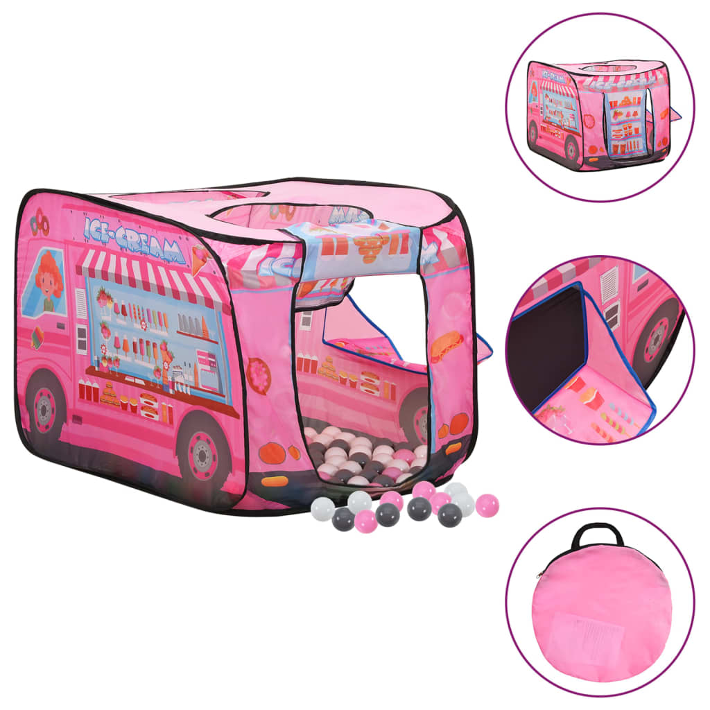 Vidaxl Children's play tent with 250 balls 70x112x70 cm pink