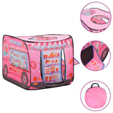 Tenda da gioco per bambini Vidaxl con 250 palline 70x112x70 cm rosa