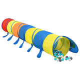 Tunnel de jeu pour enfants Vidaxl avec 250 balles 245 cm polyester multi-colorants