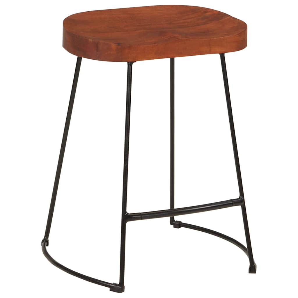 Vidaxl barkrukken 2 st gavin 45x38x53 cm massief mangohout