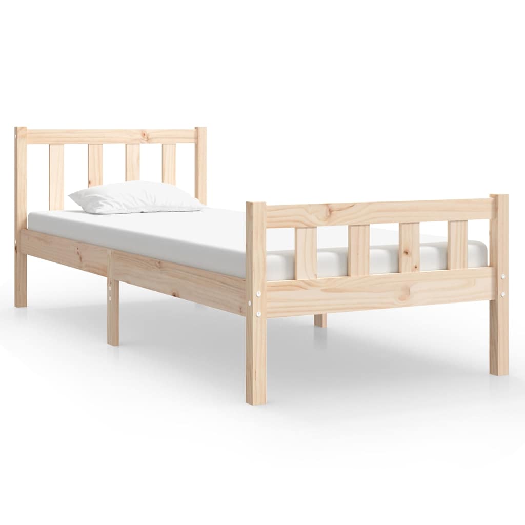 Vidaxl bedframe massief hout 90x190 cm
