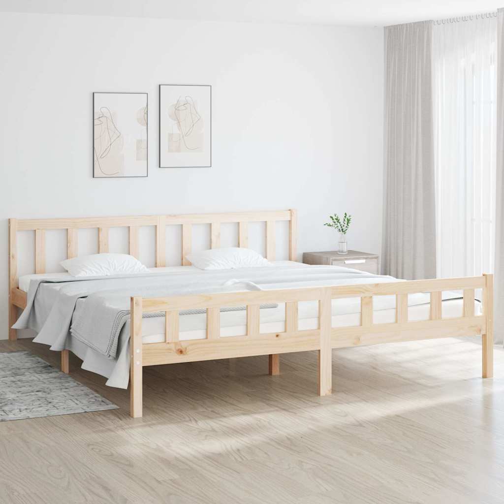 Vidaxl bedframe zonder matras massief hout 160x200 cm
