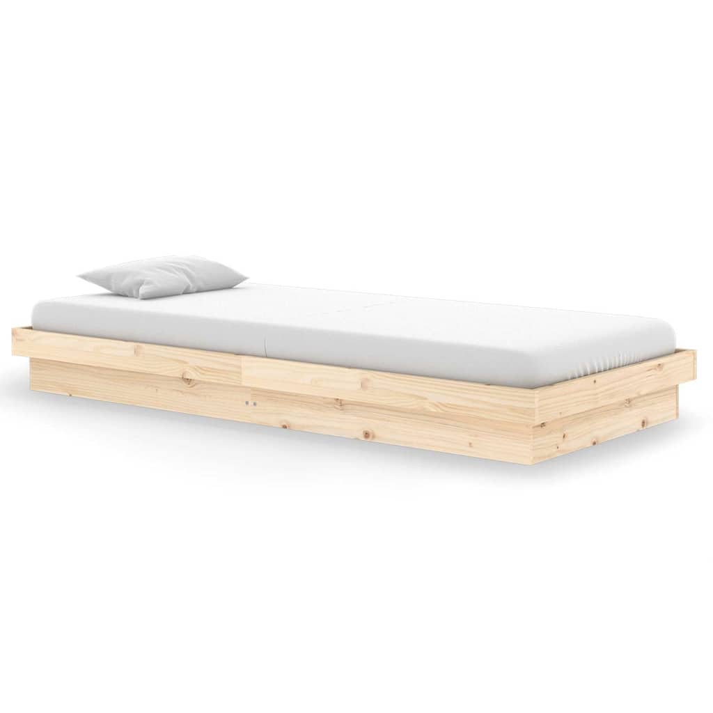 Vidaxl bedframe massief hout 90x200 cm