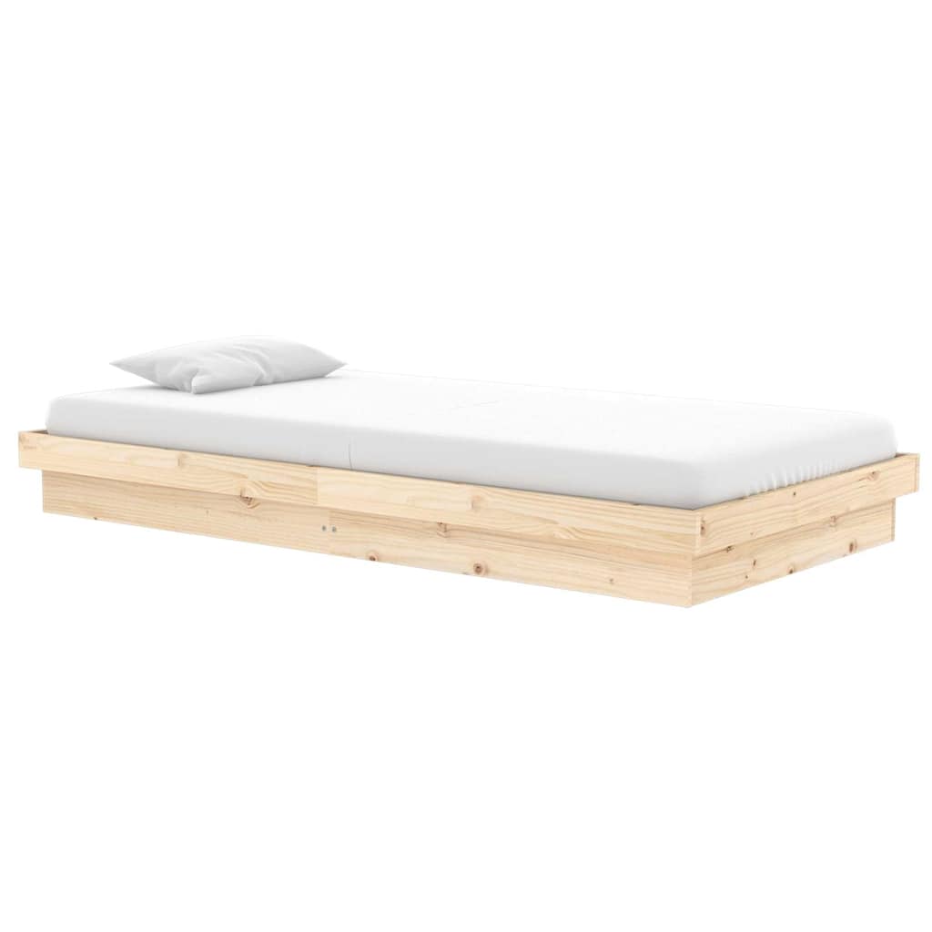 Vidaxl bedframe massief hout 90x200 cm