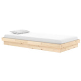 Vidaxl bedframe massief hout 90x200 cm