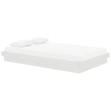 Vidaxl bedframe massief hout wit 120x200 cm