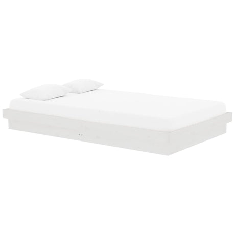 Vidaxl bedframe massief hout wit 120x200 cm