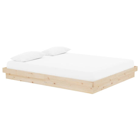 Vidaxl bedframe zonder matras massief hout 160x200 cm