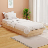 Vidaxl bedframe massief hout 75x190 cm