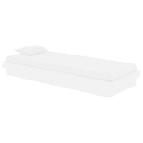 Vidaxl bedframe massief hout wit 75x190 cm
