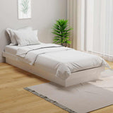 Vidaxl bedframe massief hout wit 75x190 cm