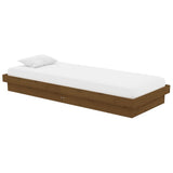 Vidaxl bedframe massief hout honingbruin 75x190 cm