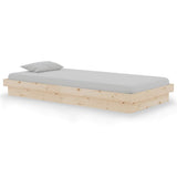Vidaxl bedframe massief hout 90x190 cm