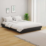 Vidaxl bedframe massief hout grijs 120x190 cm