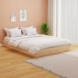 Vidaxl bedframe massief hout 140x190 cm