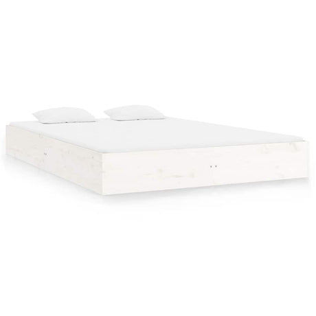 Vidaxl bedframe massief hout wit 160x200 cm