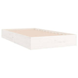 Vidaxl bedframe massief hout wit 90x200 cm