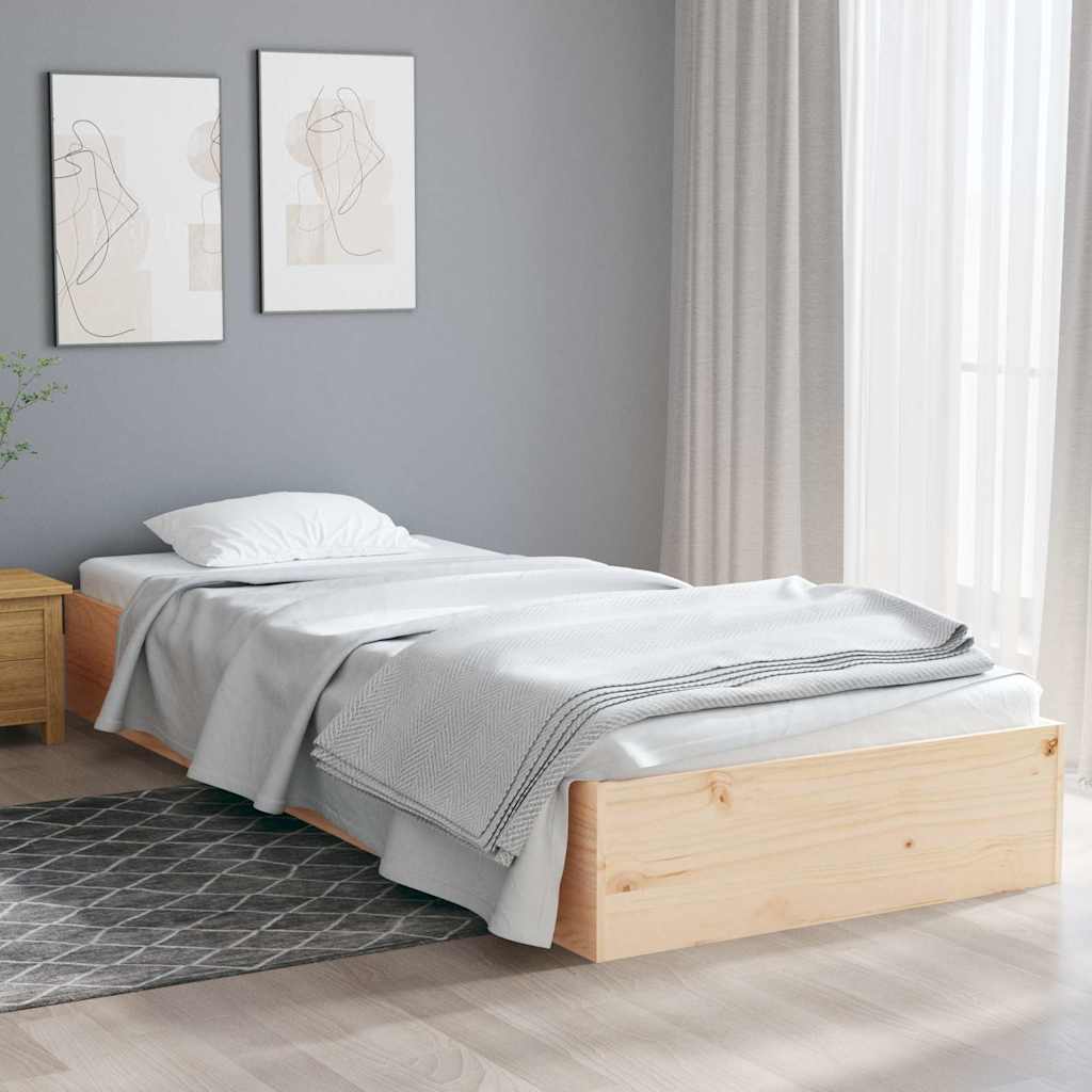 Vidaxl bedframe massief hout 75x19 cm