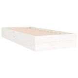 Vidaxl bedframe massief hout wit 75x190 cm