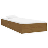Vidaxl bedframe massief hout honingbruin 75x190 cm