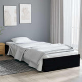 Vidaxl bedframe massief hout zwart 75x190 cm