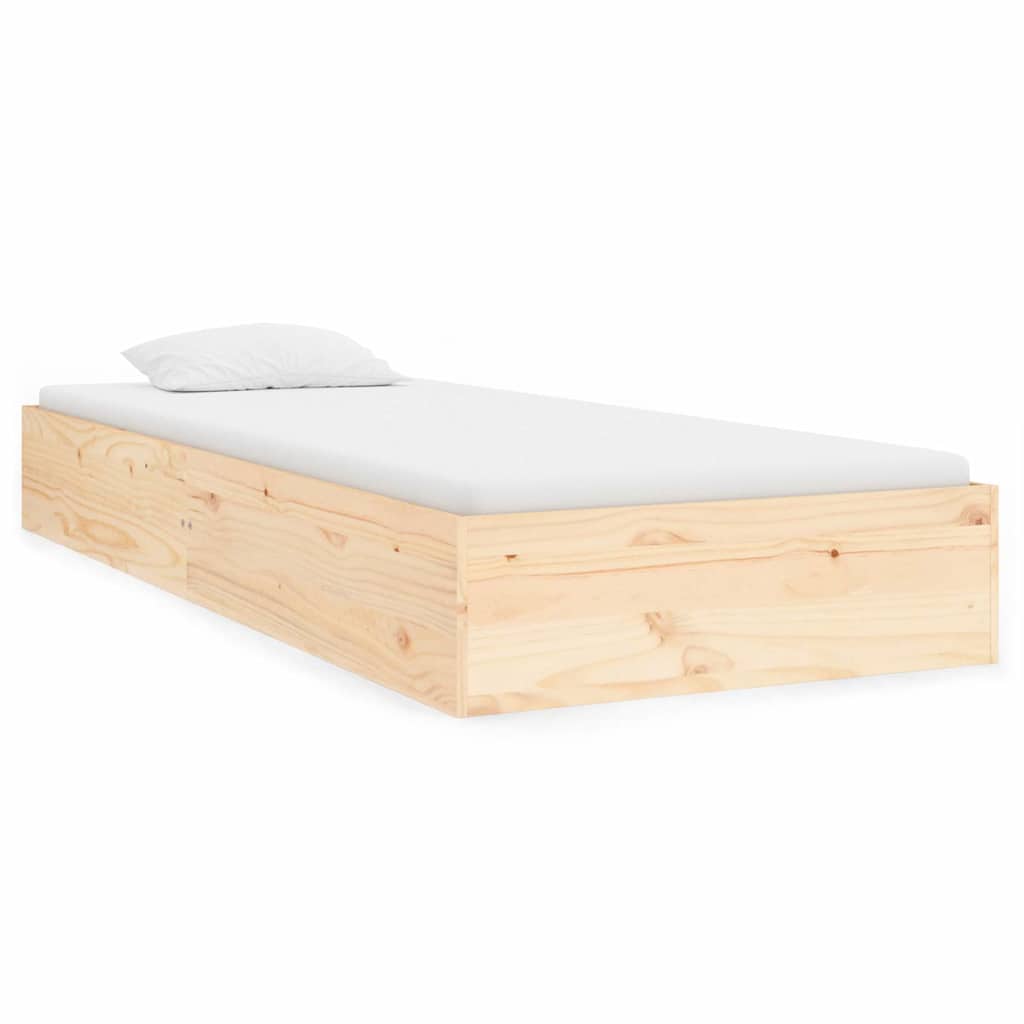 Vidaxl bedframe massief hout 90x190 cm