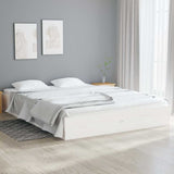 Vidaxl bedframe massief hout wit 120x190 cm small double